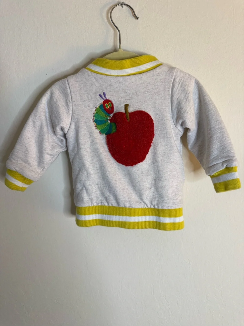 Monica + Andy Hungry Caterpillar Bomber Jacket Organic Cotton Size 12-18 Months